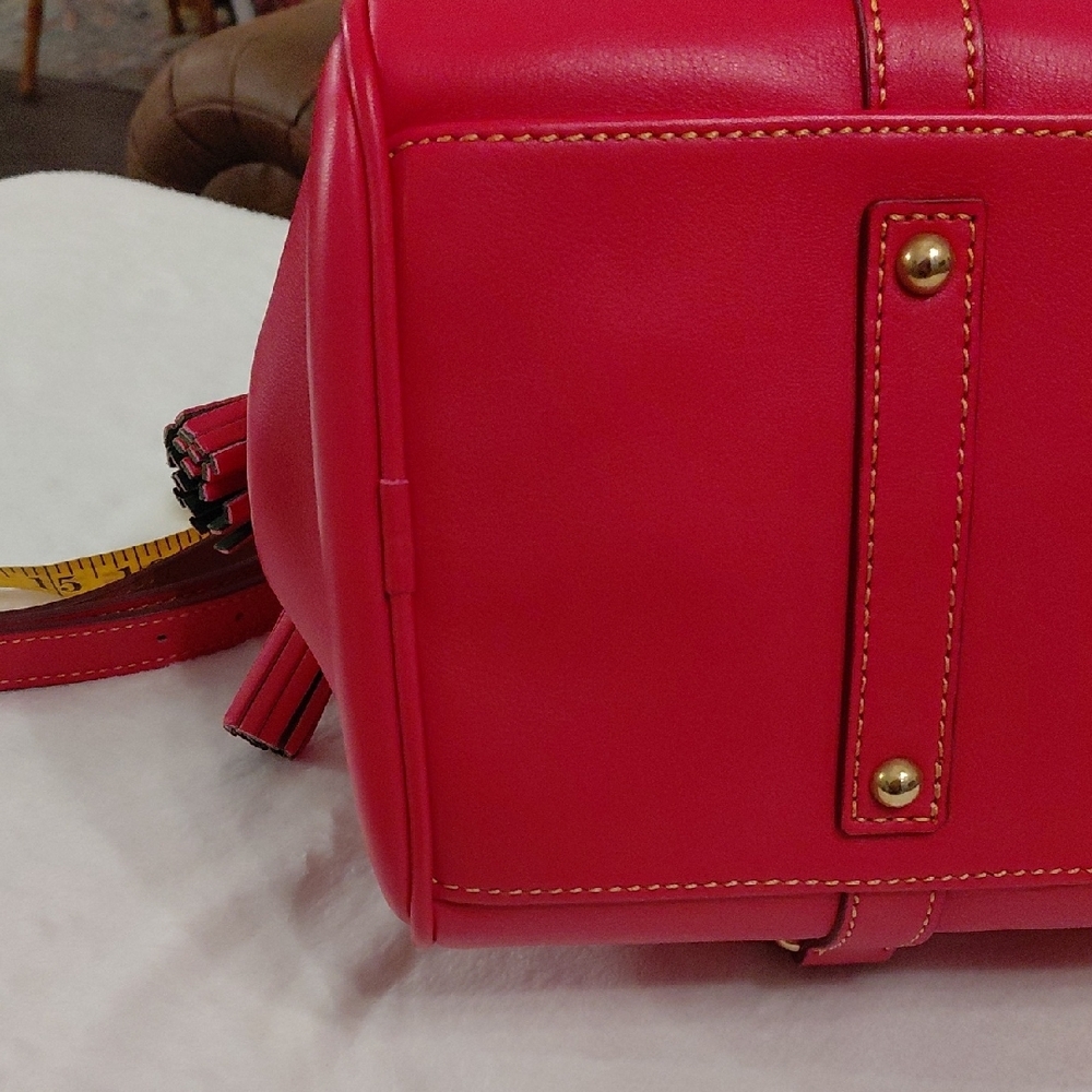 Dooney & Bourke Florentine Satchel In Fuchsia (Large) - Picture 12 of 16